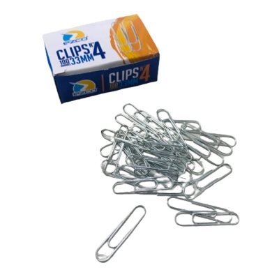 Clip N°4 Metal Ezco (caja X100 Clips)
