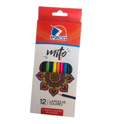 Lápices De Colores Ezco Mito Largos (x12)