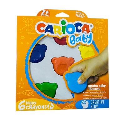 Crayones Carioca Baby Teddy Osito (x6)