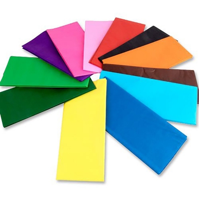 Papel Barrilete Seda Paquete Colores Clsicos (x50)