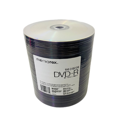 Dvd -r Memorex 4.7 Gb/ 120min./ 8x (x10)