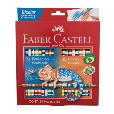 Pinturitas Faber Castell Bicolor 48 Colores (x24)