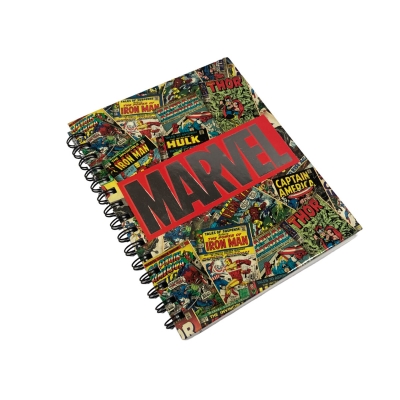 Cuaderno Mooving Marvel T. Dura 80 H. Rayado (16x21)