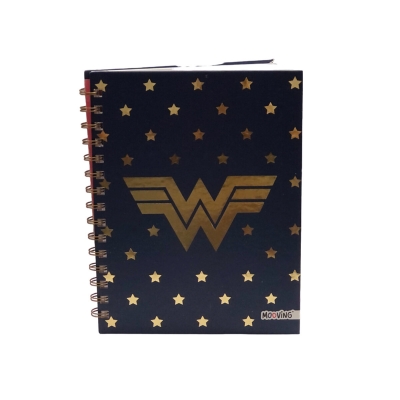 Cuaderno Mooving Wonder Woman T. Dura 80 H. Rayado (16x21)
