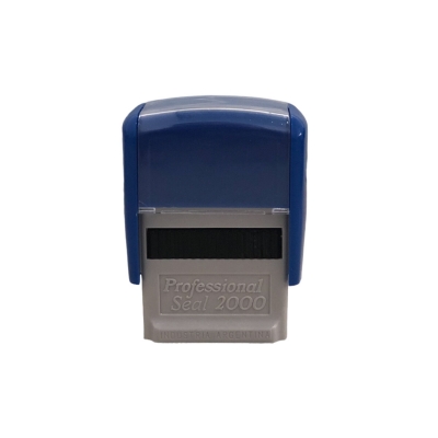 Sello Automatico Professional 2000 Azul Con Texto (hasta 3 Lineas)