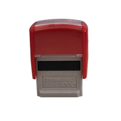 Sello Automatico Professional 2000 Rojo Con Texto (hasta 3 Lineas)