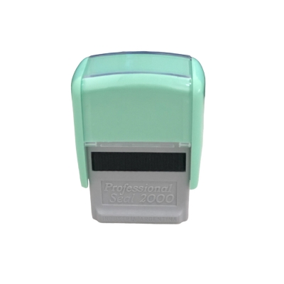 Sello Automatico Professional 2000 Verde Pastel Con Texto (hasta 3 Lineas)