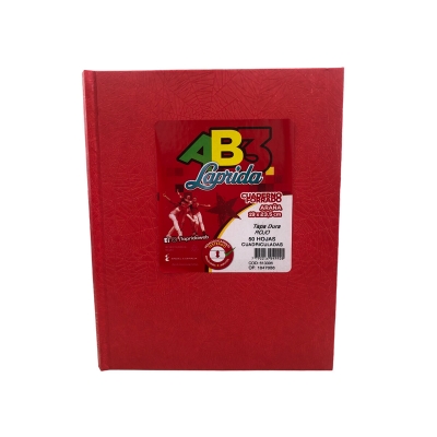 Cuaderno Abc Laprida Araa Cuadriculado Grande Rojo (50 Hojas)