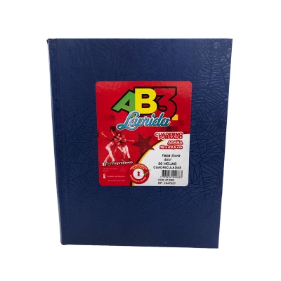 Cuaderno Ab3 Laprida Araña Cuadriculado (azul 50 Hojas)