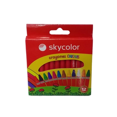 Crayones De Cera Skycolor Chiquis (x12)