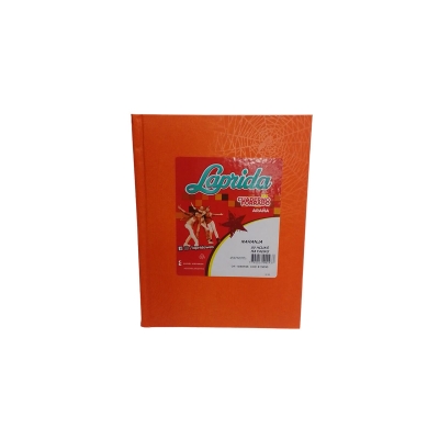 Cuaderno 16x21 Laprida Rayado Naranja Araa (50 Hojas)