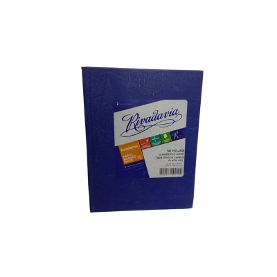 Cuaderno 16x21 Rivadavia Cuadriculado Azul (50 Hojas)
