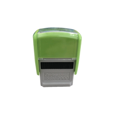 Sello Automatico Professional 2000 Verde Manzana Con Texto (hasta 3 Lineas)