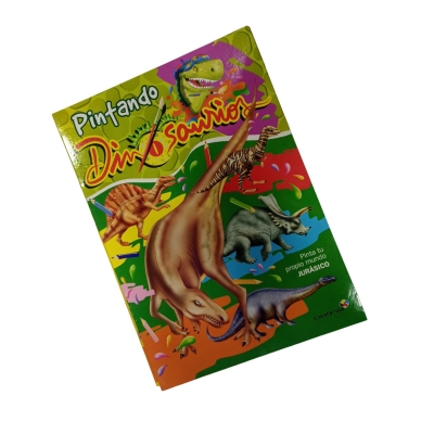 Libro Para Colorear Pintando Dinosaurios