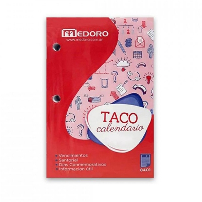 Taco Calendario Medoro 2024