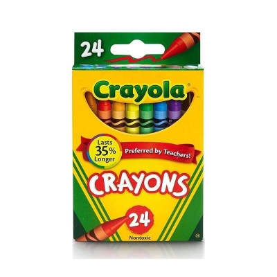 Lapices De Cera Crayola X 24 Colores