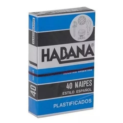 Mazo De Cartas Espaolas Plastificado Habana (x40 Naips)