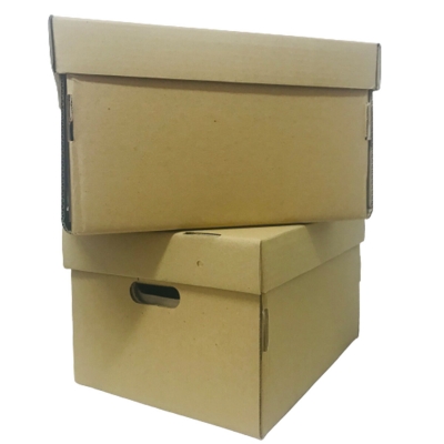 Caja Multiuso Archivo Cartón Kraft C/ Tapa 42x33x25 (x10)