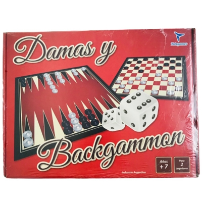 Juego De Mesa Damas y Backgammon
