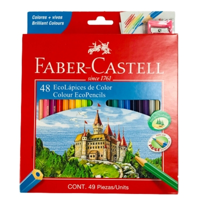 Pinturitas Lápices De Colores Faber Castell + Sacapunta (x48)