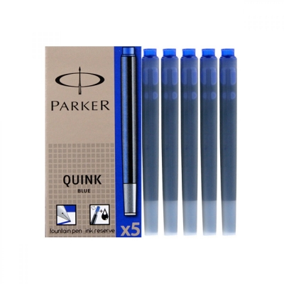 Tanque Parker Quink Azul o Negro (Caja x5)